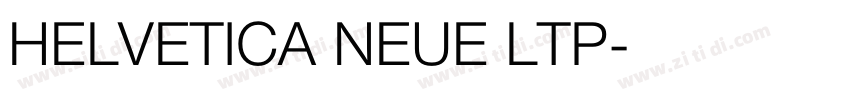HELVETICA NEUE LTP字体转换